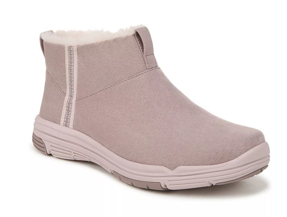 Ryka Womens Amber Ankle Boots Size 11 M EU 42 Pink Taupe Suede NIB
